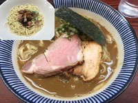 「濃密煮干しアサリそば 850円 + ヒゲ玉 150円」@良温(Ra-on)の写真