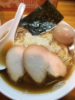 「鶏煮干しそば大盛り 750円＋味玉100円」@中華そば こじまの写真