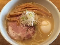 「鶏白湯塩大盛＋味玉」@中華そば 桃李の写真