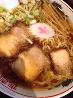 「中華そば」@元祖會津中華そば べこ めでたいや 東京分店の写真