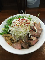 「煮干まぜそば800円＋ネギ増し100円」@らーめん 香澄 阿波座本店の写真