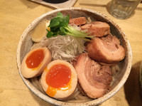 「カレーつけ麺(激辛)750円＋味玉100円＋肉増200円」@みつ星製麺所 阿波座店の写真