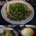 ねぎバカラーメン バリ+替玉 ハリガネ(￥750+100）