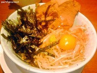 「汁無し豚野郎 「ニンニク」(880円)」@野郎ラーメン 海浜幕張店の写真