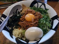 「【限定】台湾まぜそば　（大盛り：無料）　＋味玉：サービス券」@凌駕IDEAの写真