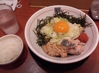 「山形ひっぱりまぜそば」@烈火 庄内本店の写真