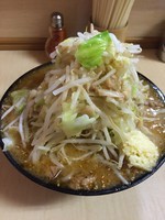 「みそラーメン、ヤサイ、ニンニク、アブラ」@ラーメン二郎 京成大久保店の写真