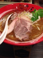 「味玉　味噌そば」@麺や でこの写真