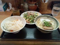 「ゴーヤチャンプルー定食」@沖縄そば やんばる 新宿本店の写真