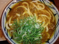 「カレーうどん(大)(490円)さつまいも天(90円)鶏天他」@丸亀製麺 可部店の写真
