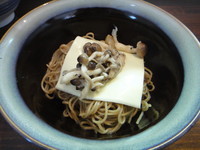 「【期間限定】キノコとチーズのイタリアン和えつけ麺（替玉）」@喜多方ラーメンcafeざくろの写真