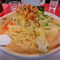 「味噌中華そば＋たっぷり野菜(680円＋150円)」@日和田製麺所の写真