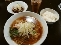 「【鶏と和の極みらーめん＋とりモツ煮セット980円】→750円」@らーめんや なかじゅう亭 WA-FU 3号店の写真