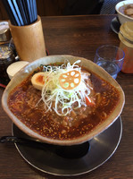 「火焔タンタンメン(大盛)無料」@手打ちラーメン 万太郎の写真