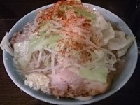 「小ラーメン ヤサイ アブラ トウガラシ ニンニク少し」@ラーメン二郎 JR西口蒲田店の写真