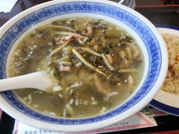 「高菜・豚肉・竹の子そば(850円)」@華鳳の写真