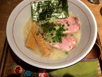 「タラのすり流しそば（中盛）」@麺と心 7の写真