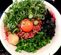 「台湾まぜそば＋葱（880円）」@つけ麺 風龍 秋葉原店の写真