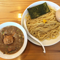 「つけそば（味玉クーポン）」@下町中華そば すずめ食堂の写真