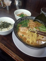 「こってり鶏醤油780円+ランチ150円」@丸直の写真