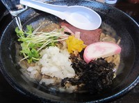 「限定　超煮干濃麺ＤＸ（９００円）＋和え玉」@濃麺 海月の写真
