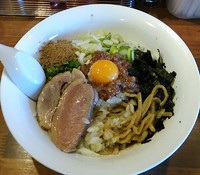 「（数量限定）台湾まぜそば 鴨バージョン￥８５０」@らーめん・つけめん 八角の写真