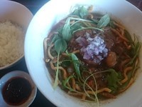 「【彩ロック限定】海老担々麺（小ライス付）￥920」@和風らーめん 凪の写真