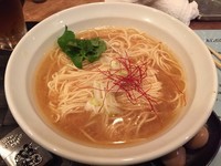 「ノドグロ一夜干し蕎麦＋ウズラの炙り味玉」@灰汁中華 丿貫の写真