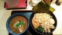 「鶴嶺峰つけ麺 幕内(あつもり)＋特製」@らー麺土俵 鶴嶺峰の写真