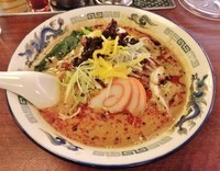 「柚子香る担々麺 \800+白飯 \100」@富山ブラックラーメン だらんま 浅草店の写真