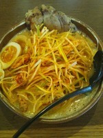 「肉ネギらーめん（信州味噌・炙りチャーシュー・味玉トッピング）」@蔵出し味噌 麺屋 壱正 小牧本店の写真