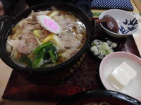 「鴨鍋焼きうどん」@やなぎ家の写真