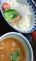 「エビつけ麺（釜あげ＝あつもり）」@GANCON NOODLEの写真