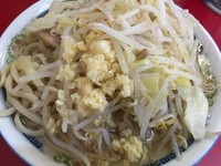 「小ラーメン＋ヤサイ＋ニンニク」@ラーメン二郎 目黒店の写真