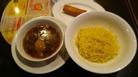「Ｗスープのコク旨つけ麺(あつもり)＋春巻」@バーミヤン 甲府住吉店の写真