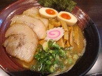 「特製中華そば大盛り固め1000円」@つけそば 麺彩房 五反田店の写真