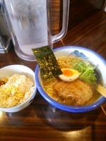「柚子塩ラーメン880円、タレご飯240円」@AFURI 恵比寿の写真