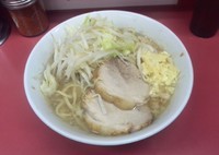 「少なめ（野菜少なめ・にんにく）」@ラーメン二郎 小岩店の写真