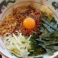 「台湾まぜそば（ライス・サラダ・デザート付き）850円」@中華食堂 醤－JIANG－の写真