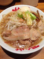 「がっつり煮干ラーメン￥800＋味玉（クーポン）」@なんつッ亭 御徒町店の写真