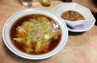 「半チャンサンマ 700円」@大沢屋の写真