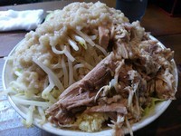 「ラーメン肉増し　※野菜：大、脂：大　（大盛り：無料㋚券）」@麺とび 六方 松本信大前店の写真