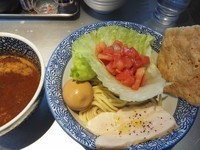 「【限定】蟹トマトつけ麺　800円」@豚骨一燈の写真