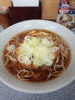 「かき揚げ天そば370円」@道中そば 五反田店の写真