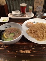 「宮崎つけ麺 鶏塩  850円 味玉 100円」@らぁめん つけめん ちゃが商店 一番街店の写真