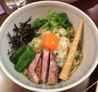 「干し海老油そば もりや麺ver」@味香房 海居人の写真