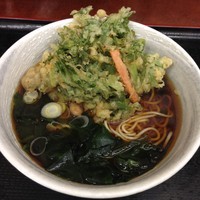 「春菊天（￥420）」@信州生そば みのがさ 神田和泉町店の写真