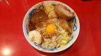 「特製まぜそば極み(全増し＋豚)＋味玉」@ジャンプの写真