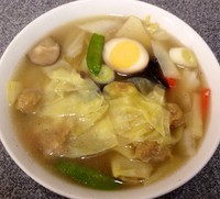 「五目ワンタン麺　１０５０円」@中華麺店 喜楽の写真