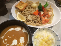 「限定 オマール海老のビスク風つけ麺 1000円」@中華蕎麦 瑞山（ZUIZAN）の写真